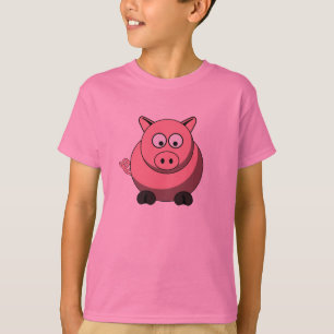 Cartoon-Schwein T-Shirt