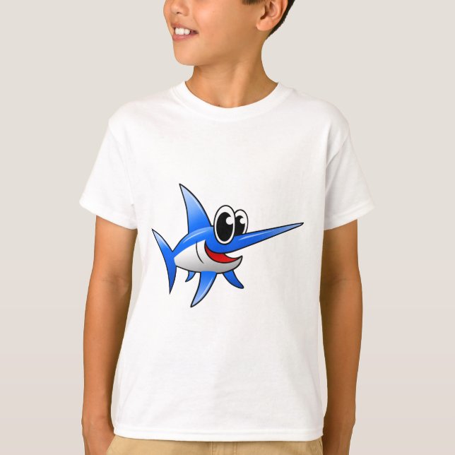 Cartoon-Schwertfische T-Shirt (Vorderseite)