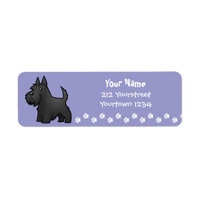 Cartoon Scottish Terrier (Vorne)