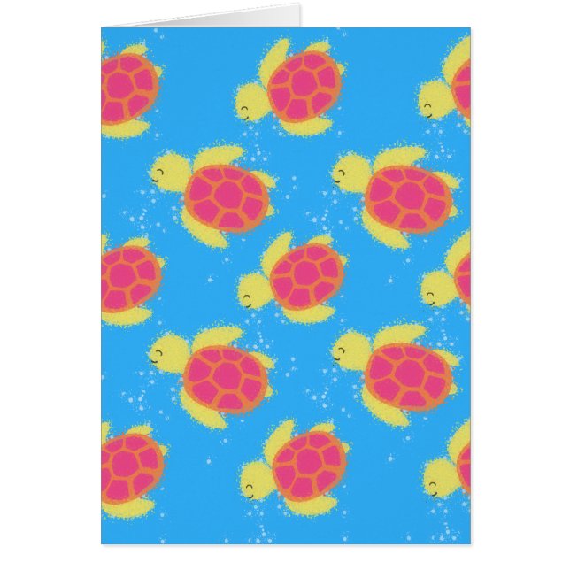 Cartoon Sea Turtle Pattern (Vorne)