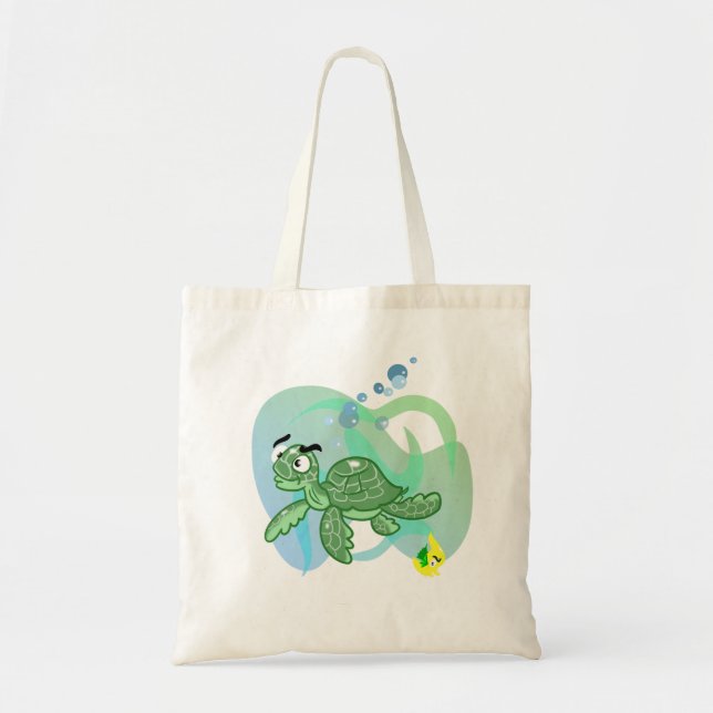 Cartoon Sea Turtle Tragetasche (Vorne)