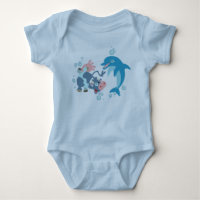 Cartoon Seacow und Dolphin Baby Bekleidung
