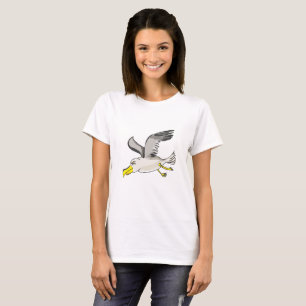 Cartoon-Seagull über Kopf T-Shirt