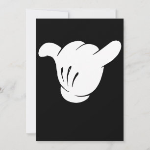 Cartoon Shaka Brah Sign Hang Loose Hawaii Chill Re