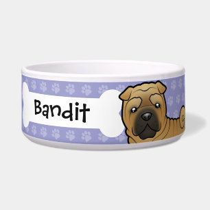Cartoon Shar Pei Napf