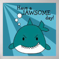 Cartoon Shark Jawsome Day
