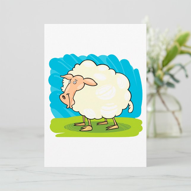 Cartoon Sheep Einladung (Von Creator hochgeladen)