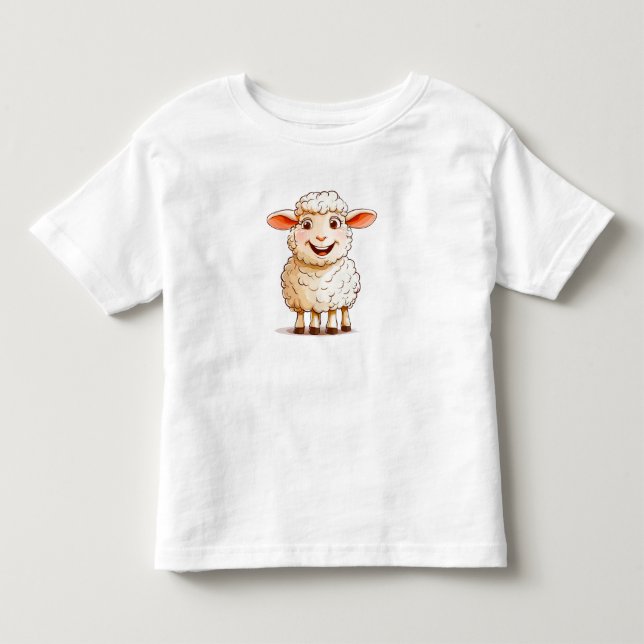 Cartoon Sheep Kleinkind T-shirt (Vorderseite)