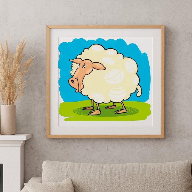 Cartoon Sheep Poster (Von Creator hochgeladen)