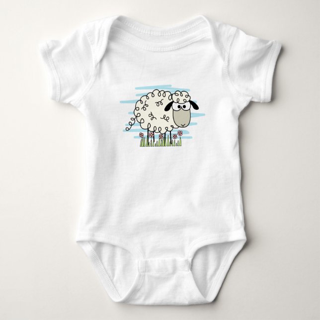 Cartoon Sheep T - Shirt (Vorderseite)
