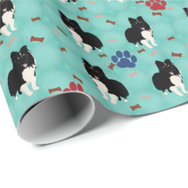 Cartoon Shetland Sheepdog Geschenkpapier