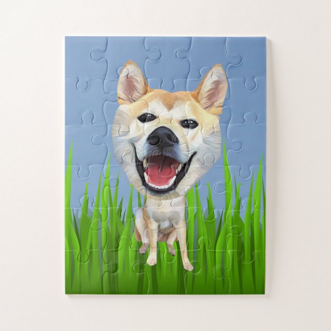 Cartoon Shiba Inu Kids Puzzle (Vertikal)