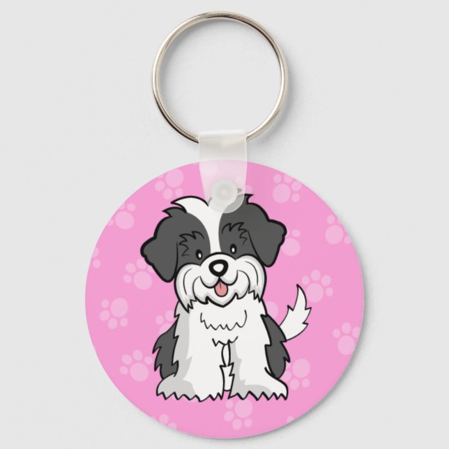 Cartoon ShihTzu Schlüsselanhänger (Vorderseite)