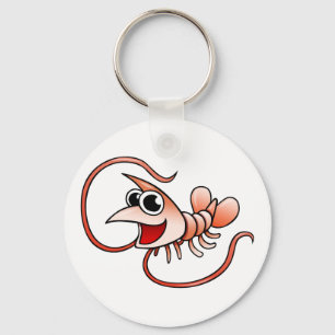 Cartoon Shrimp Schlüsselanhänger