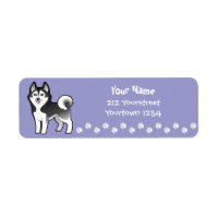 Cartoon Siberian Husky / Alaskan Malamute