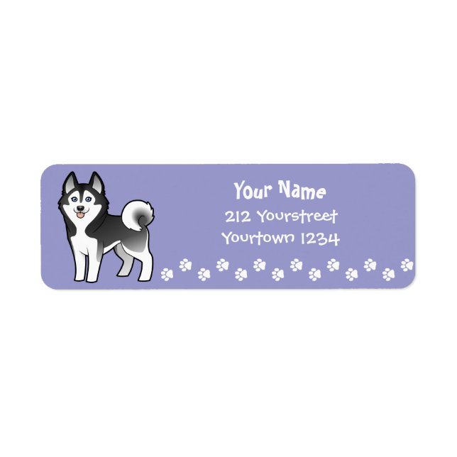 Cartoon Siberian Husky / Alaskan Malamute (Vorne)