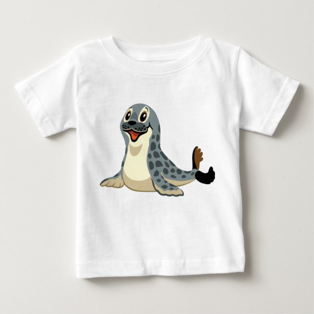 Cartoon Siegel Baby T-shirt (Vorderseite)