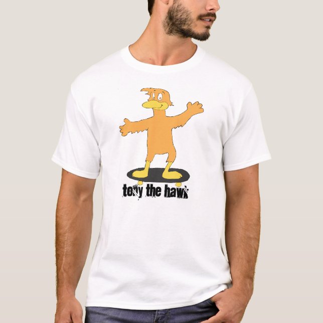 Cartoon-Skate-Boarding-Tony-Fan T-Shirt (Vorderseite)