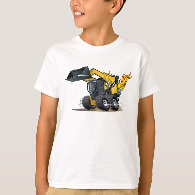 Cartoon Skid Steer T-Shirt (Vorderseite)