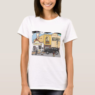 Cartoon-Skizze von Roanokes T-Shirt