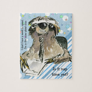 Cartoon Sloth Nickerchen Time Puzzle