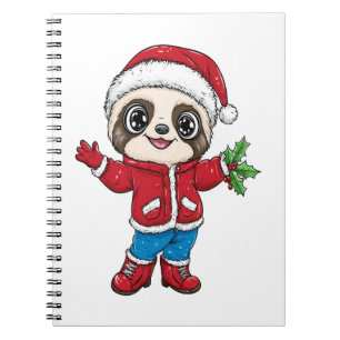 Cartoon Sloth Wealth Notizblock