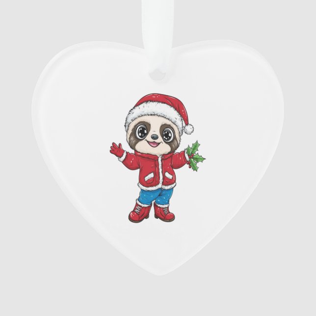 Cartoon Sloth Wealth Ornament