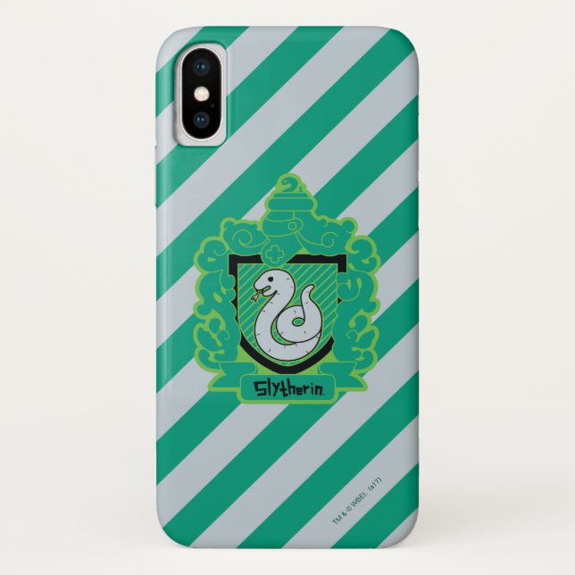 Cartoon Slytherin Wappen Case-Mate iPhone Hülle (Rückseite)