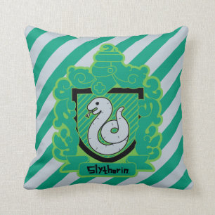 Cartoon Slytherin Wappen Kissen
