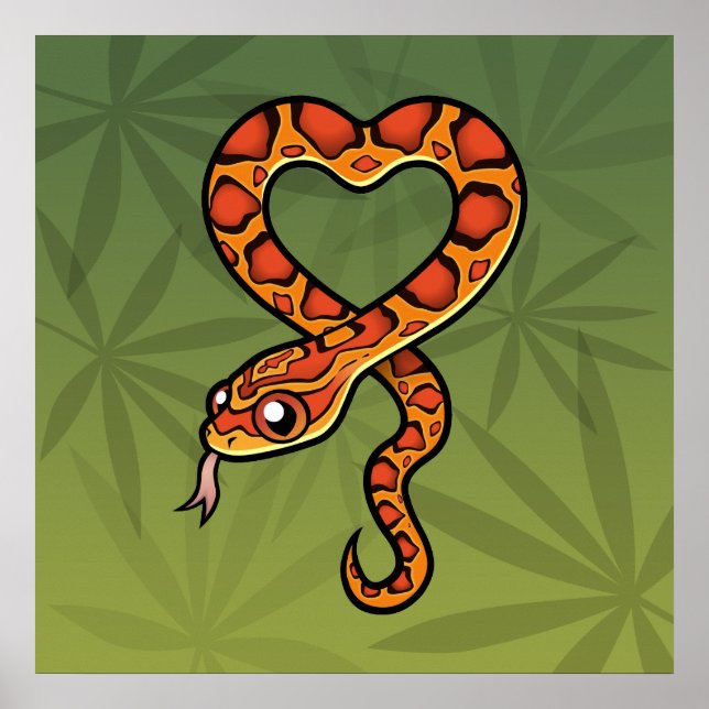 Cartoon Snake Poster (Vorne)