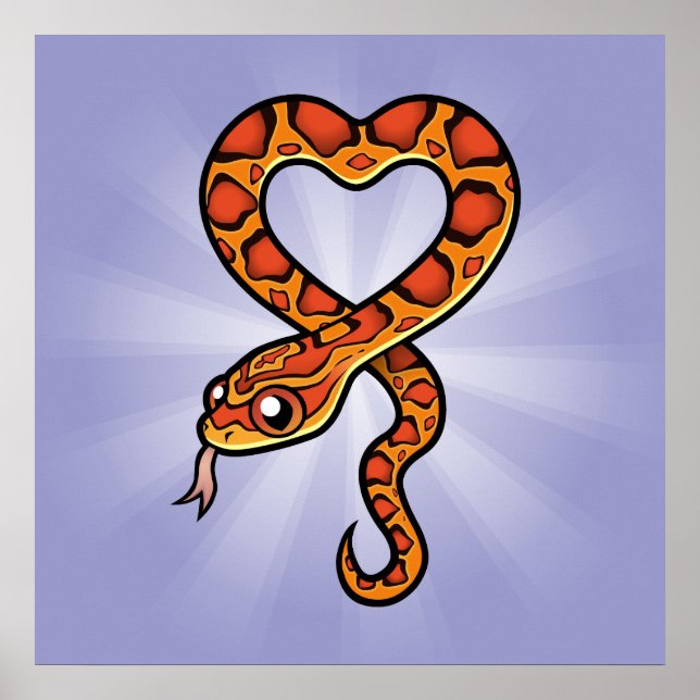 Cartoon Snake Poster (Vorne)