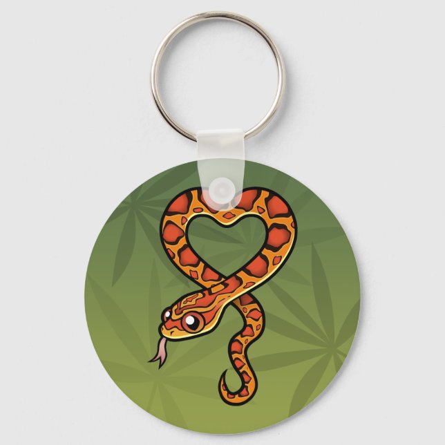 Cartoon Snake Schlüsselanhänger (Vorderseite)