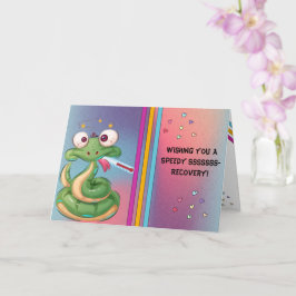 Cartoon Snake Speedy Erholung wird gut Karte