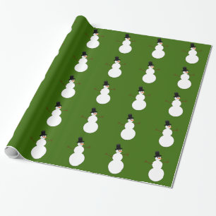 Cartoon Snowman Geschenkpapier