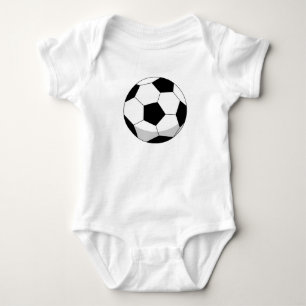 Cartoon Soccer Ball Baby Strampler