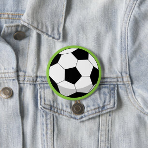 Cartoon Soccer Ball Button