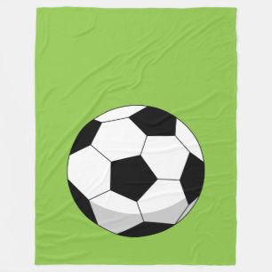 Cartoon Soccer Ball Fleecedecke