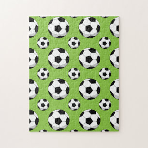 Cartoon Soccer Ball Muster Puzzle