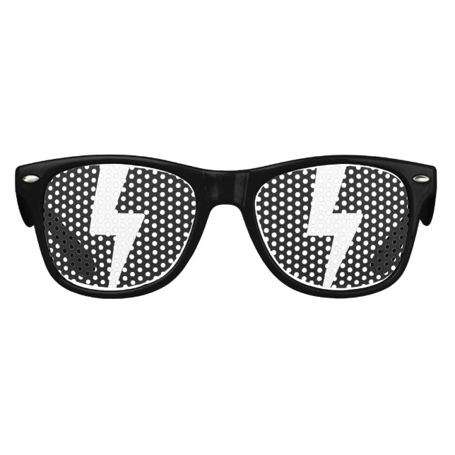 Cartoon Sonnenbrille: Shiny Reflection Lightning Partybrille (Vorderseite)