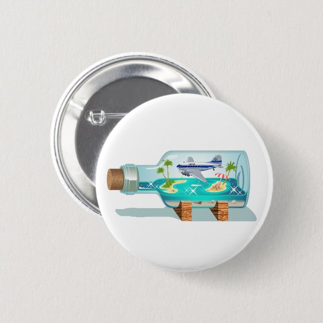 Cartoon Souvenir Flasche Button (Vorne & Hinten)