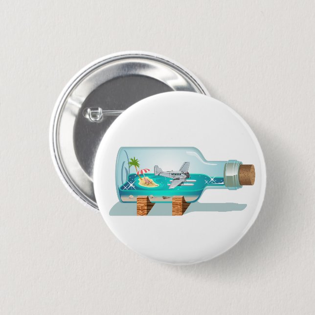 Cartoon Souvenir Flasche Button (Vorne & Hinten)