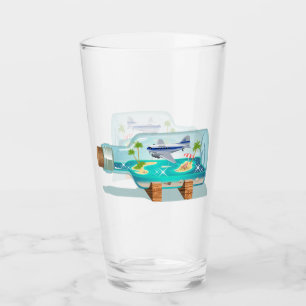 Cartoon Souvenir Flasche Glas