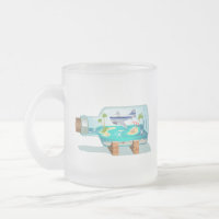 Cartoon Souvenir Flasche