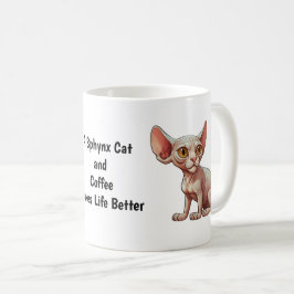 Cartoon Sphynx Cat Kaffeetasse