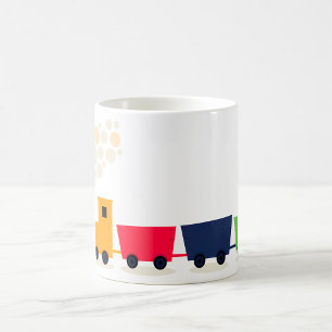 Cartoon-Spielzeug-Zug-Dampflokomotive Kaffeetasse