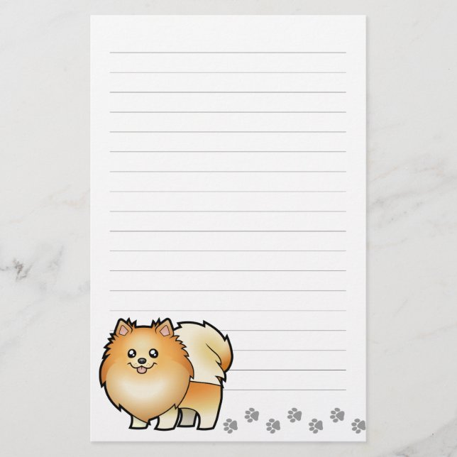 Cartoon-Spitz Briefpapier (Vorderseite)