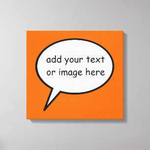 Cartoon-Sprechballon-Dekoration Leinwanddruck