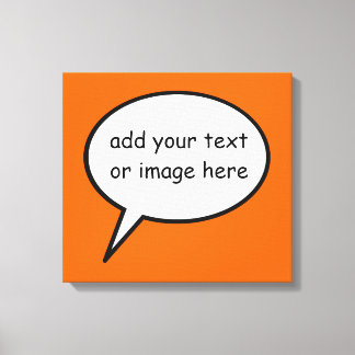 Cartoon-Sprechballon-Dekoration Leinwanddruck