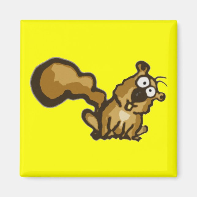 Cartoon Squirrel Magnet (Vorne)