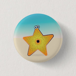 Cartoon Starfish Button